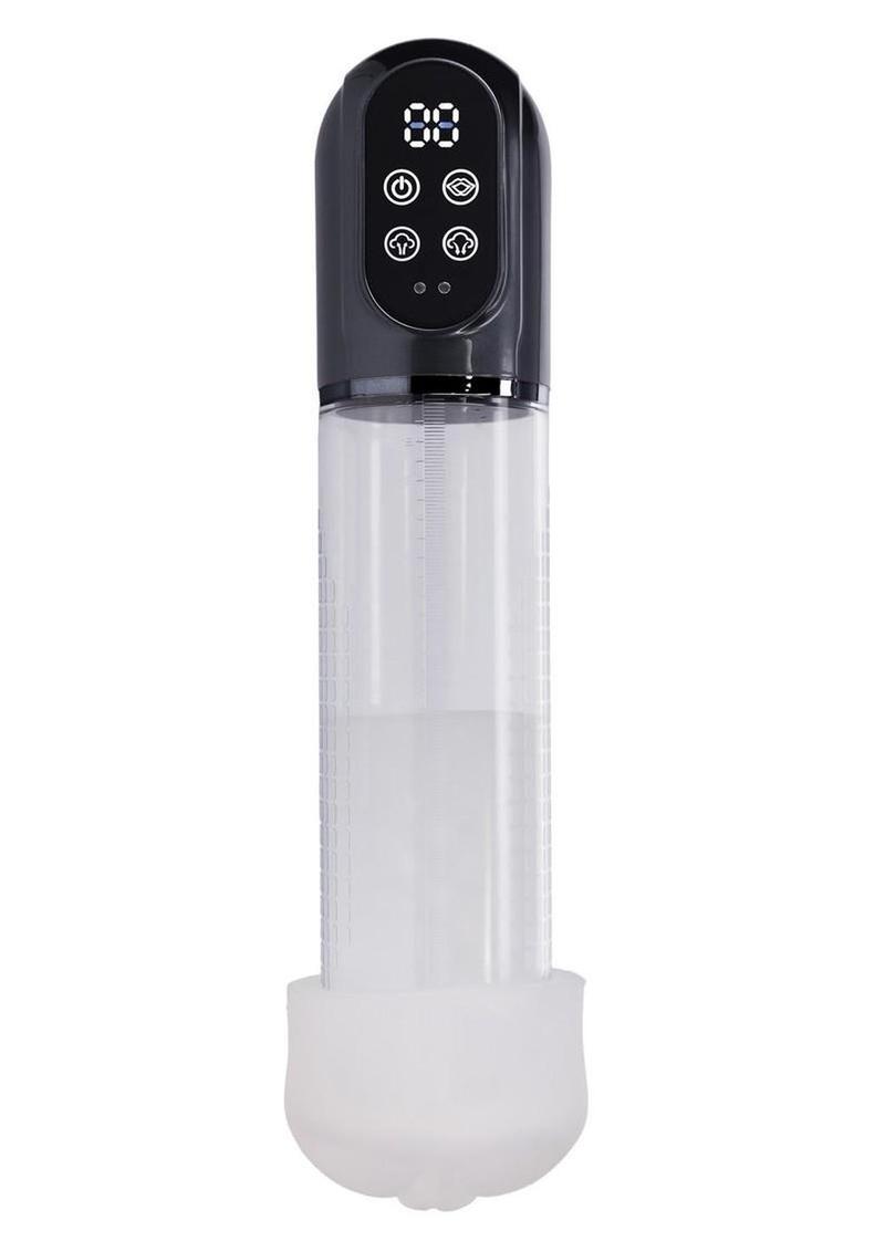 Pumped Engage 6 Function Automatic Rechargeable Penis Pump – Gun Metal