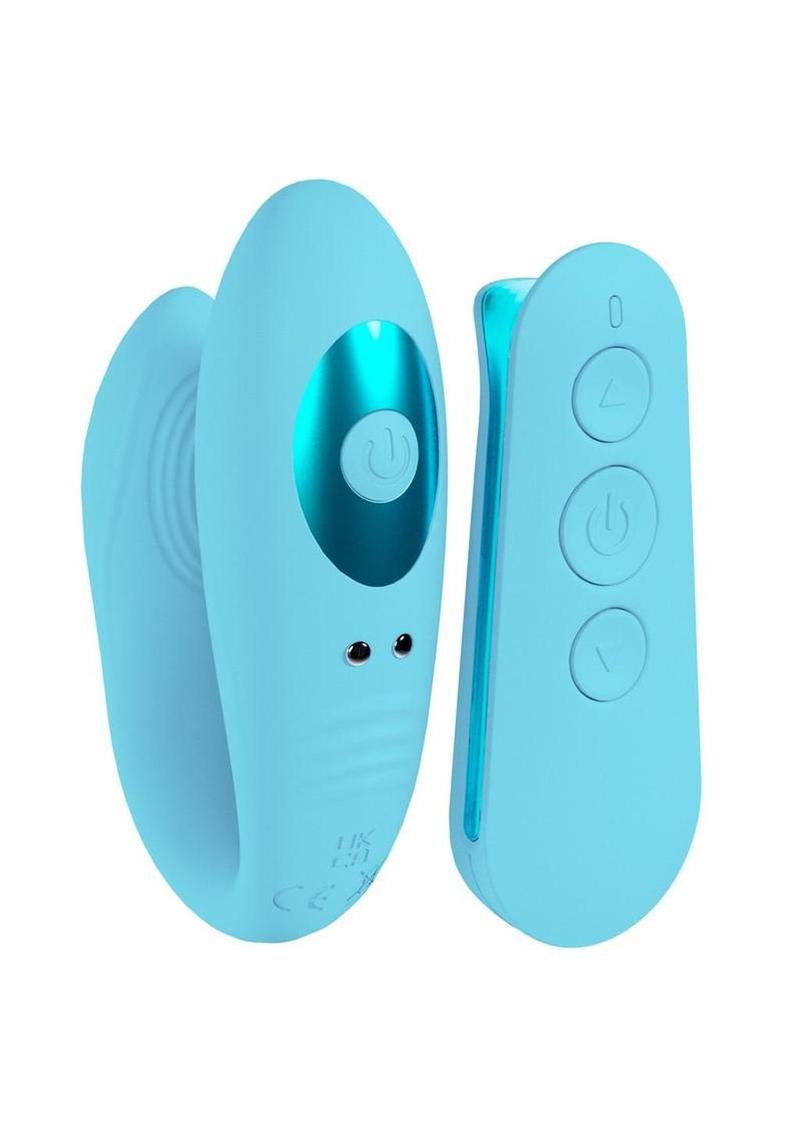 Loveline Charme Rechargeable Silicone Dual Motor Vibrator – Blue