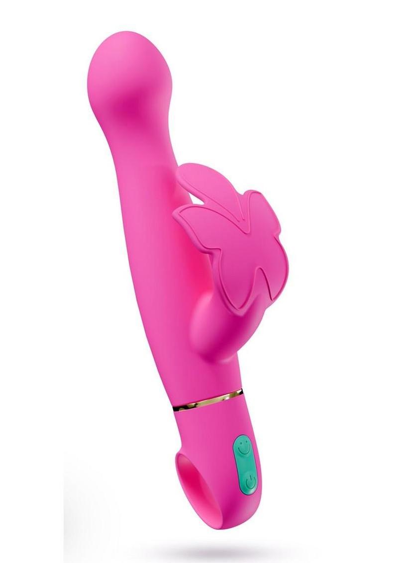 Aria Naughty AF Rechargeable Silicone Vibe – Plum