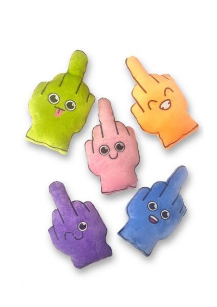 Bag of Fucks I Have to Give Plushy Pillow with 5 Fingers