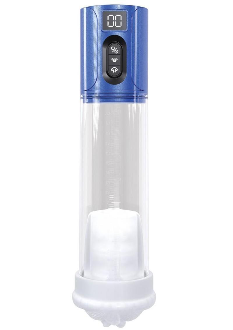 Pumped HyperLift 7 Function Rechargeable Masturbator – Metallic Blue
