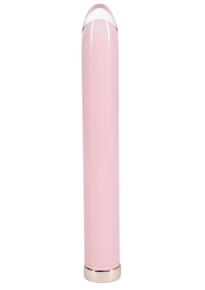 Loveline Sparkle 10 Function Rechargeable Glass Vibrator 6.3in – Pink