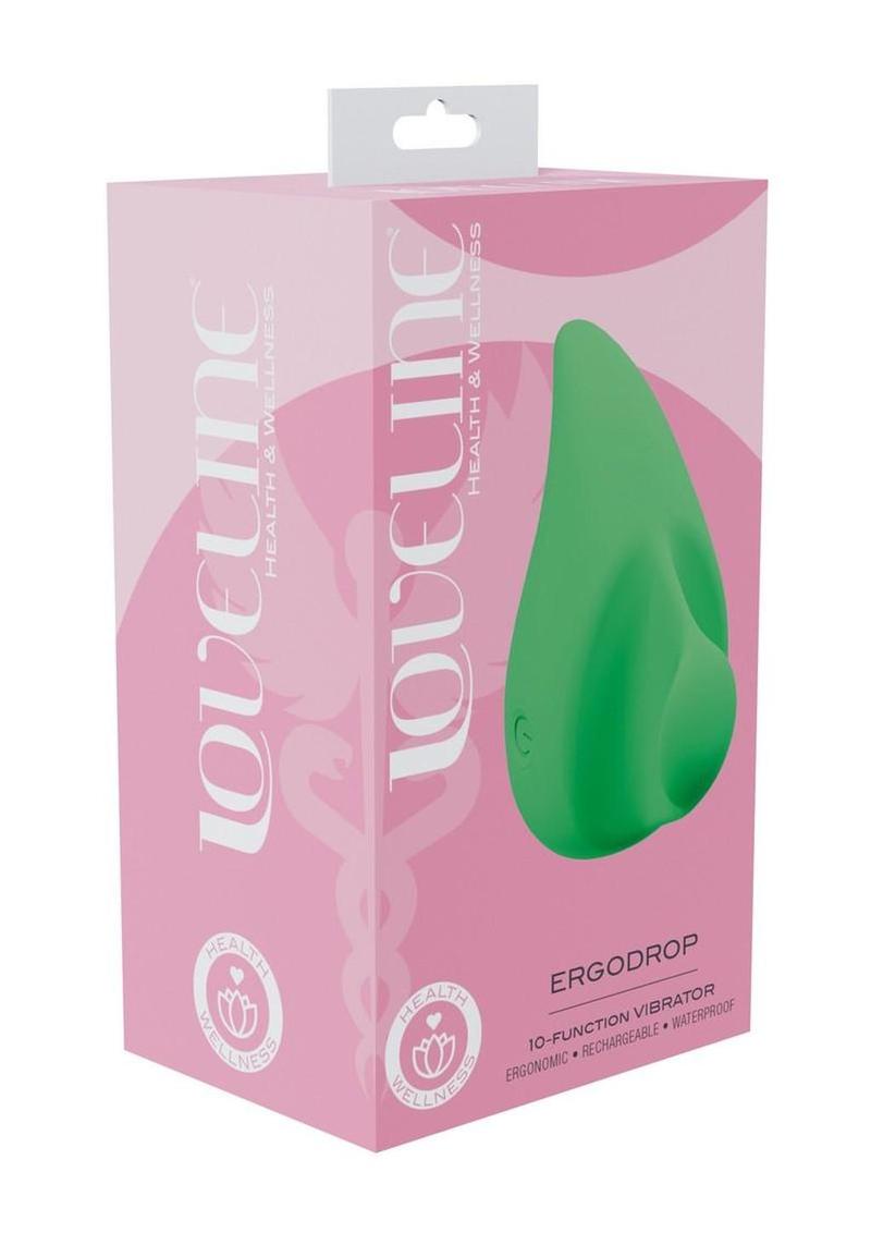 Loveline ErgoDrop 10 Function Silicone Vibrator - Green