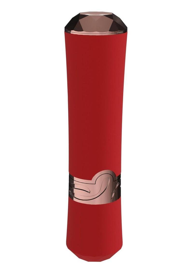 Loveline Dahlia 10 Function Silicone Lipstick Vibrator – Red