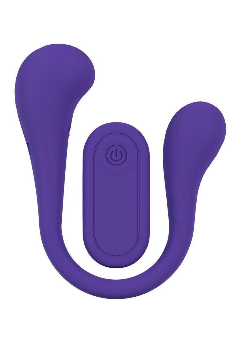 Loveline FlexEase Bend 10 Function Silicone Rechargeable Vibrator – Purple