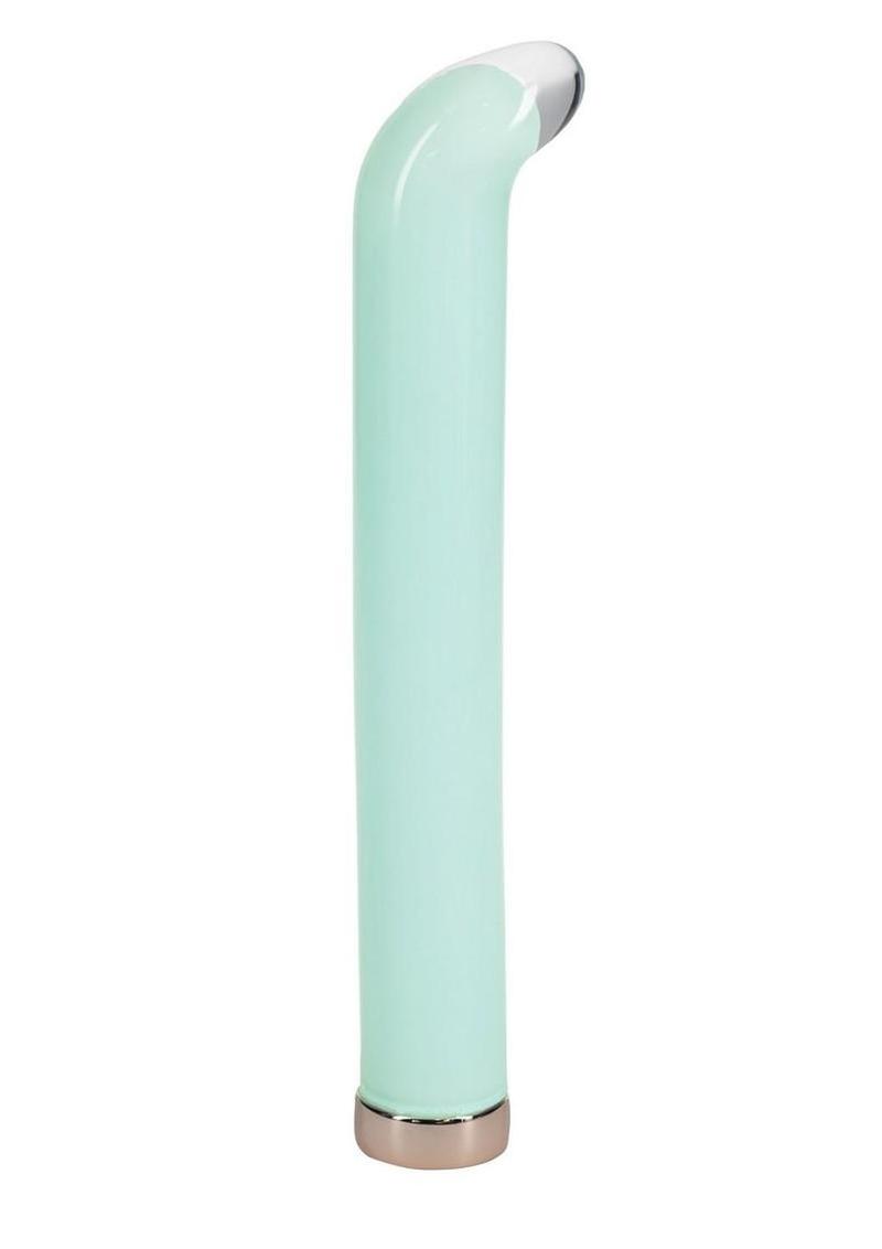 Loveline Aurora 10 Function G-Spot Rechargeable Glass Vibrator 6.3in – Green