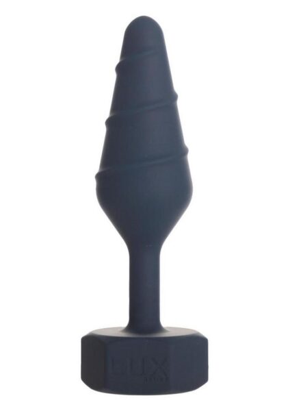 Lux Active Twist Rechargeable Silicone Anal Plug - Large - Blue