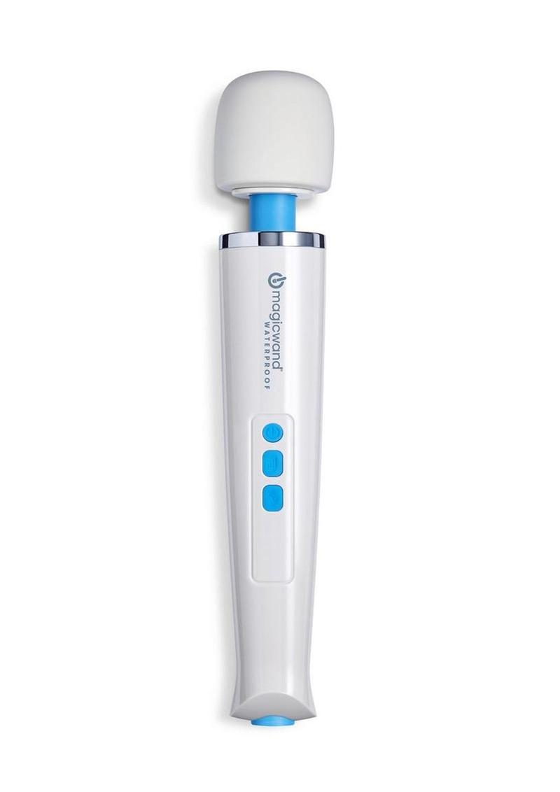 Magic Wand Plus HV-360 Waterproof Rechargeable Multispeed Vibration Massager – White/Blue