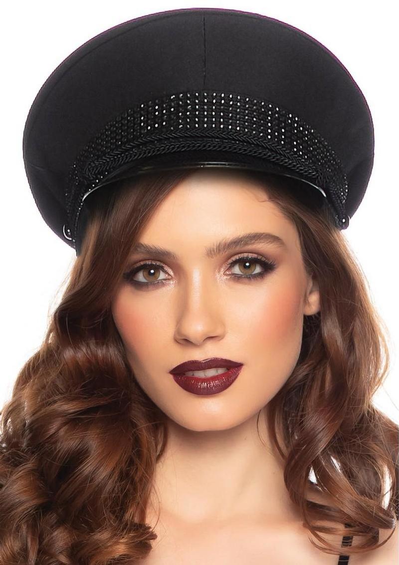 Leg Avenue Deluxe Officer Hat – Black