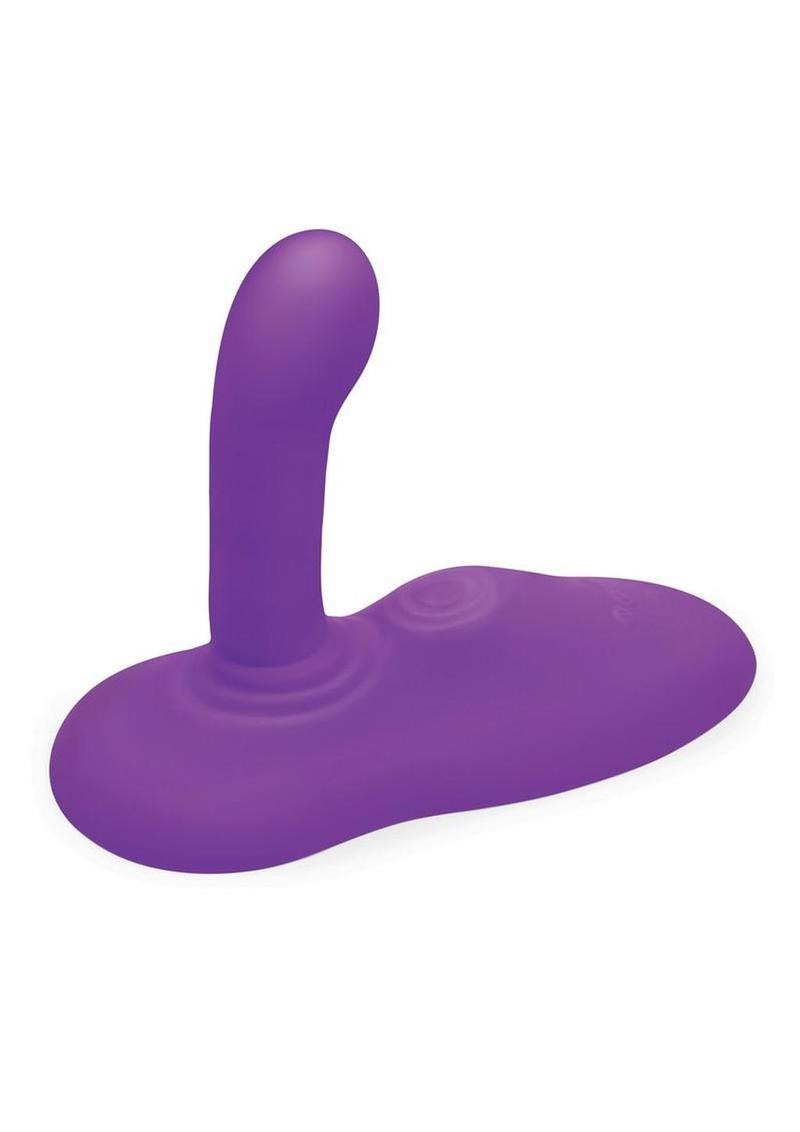Cowgirl Rodeo Rider Silicone Rechargeable G-Spot Thrusting Grinding and Tapping Dildo – Purple