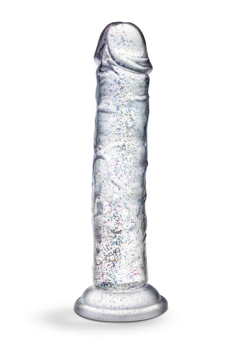 Naturally Yours Glamor Dildo 7in – Sparkling Clear