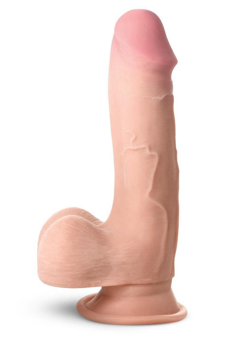 Jock Hard Core Triple Density Dildo with Balls 7.5in – Vanilla