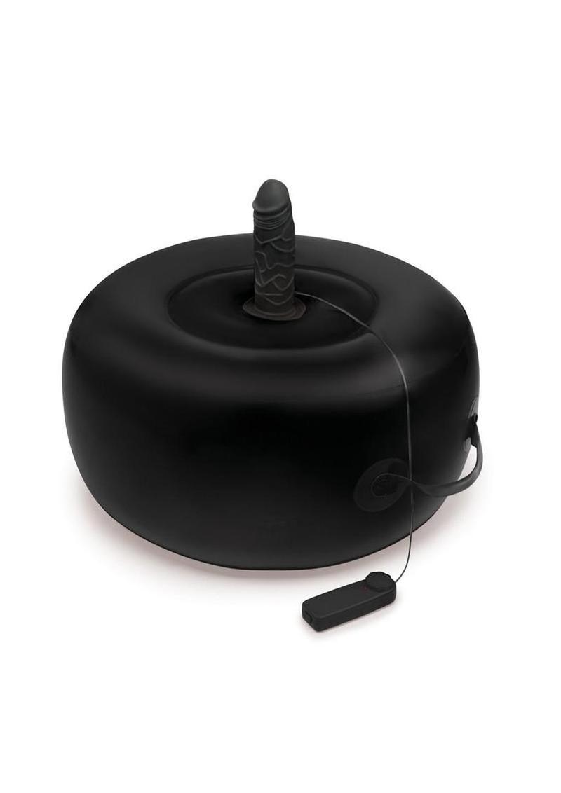 WhipSmart Inflatable Vibrating Love Seat with Remote – Black