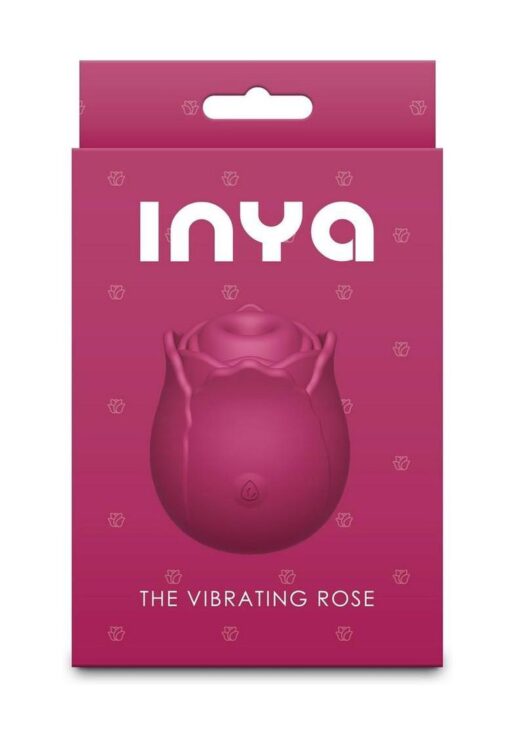 INYA The Vibrating Rose Rechargeable Silicone Clitoral Stimulator - Red