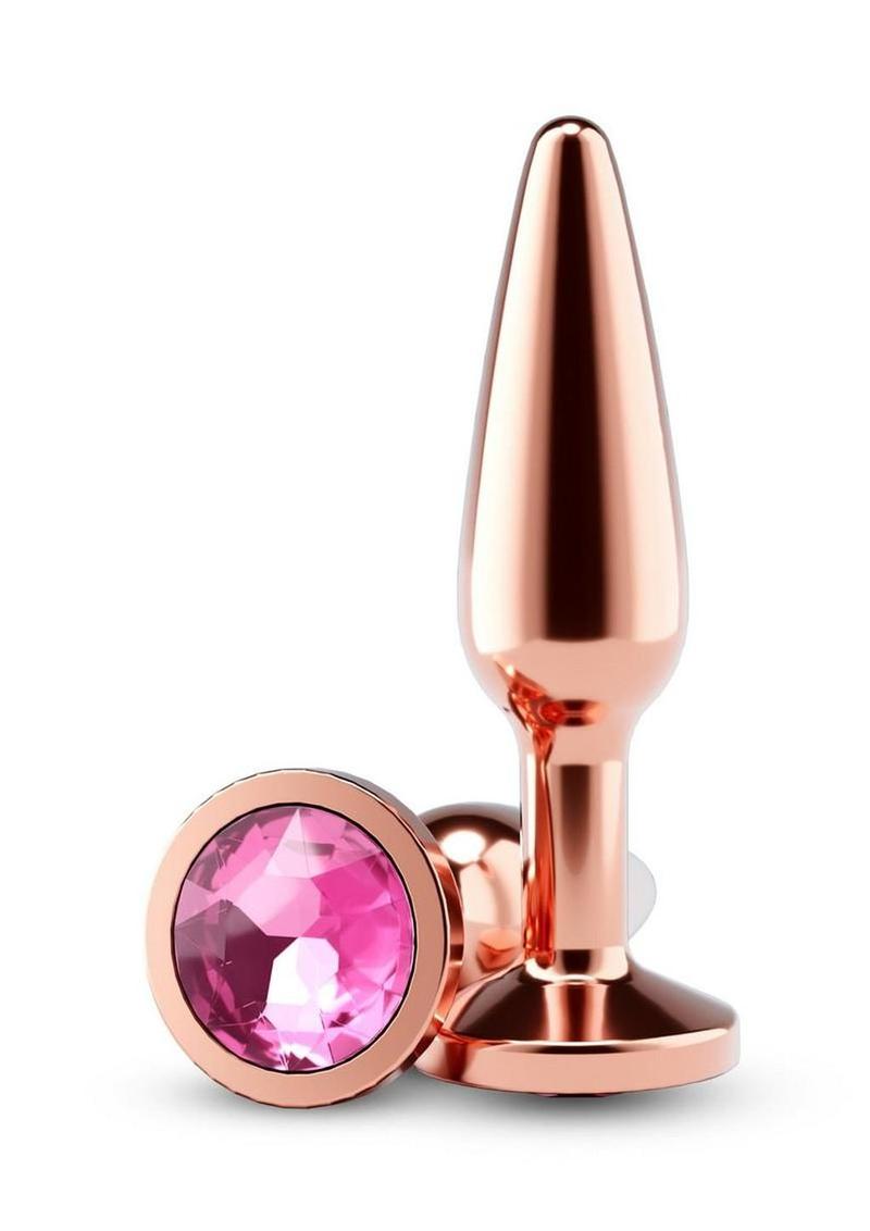 Rear Assets Chrome Tapered Anal Plug – Medium – Rose Gold