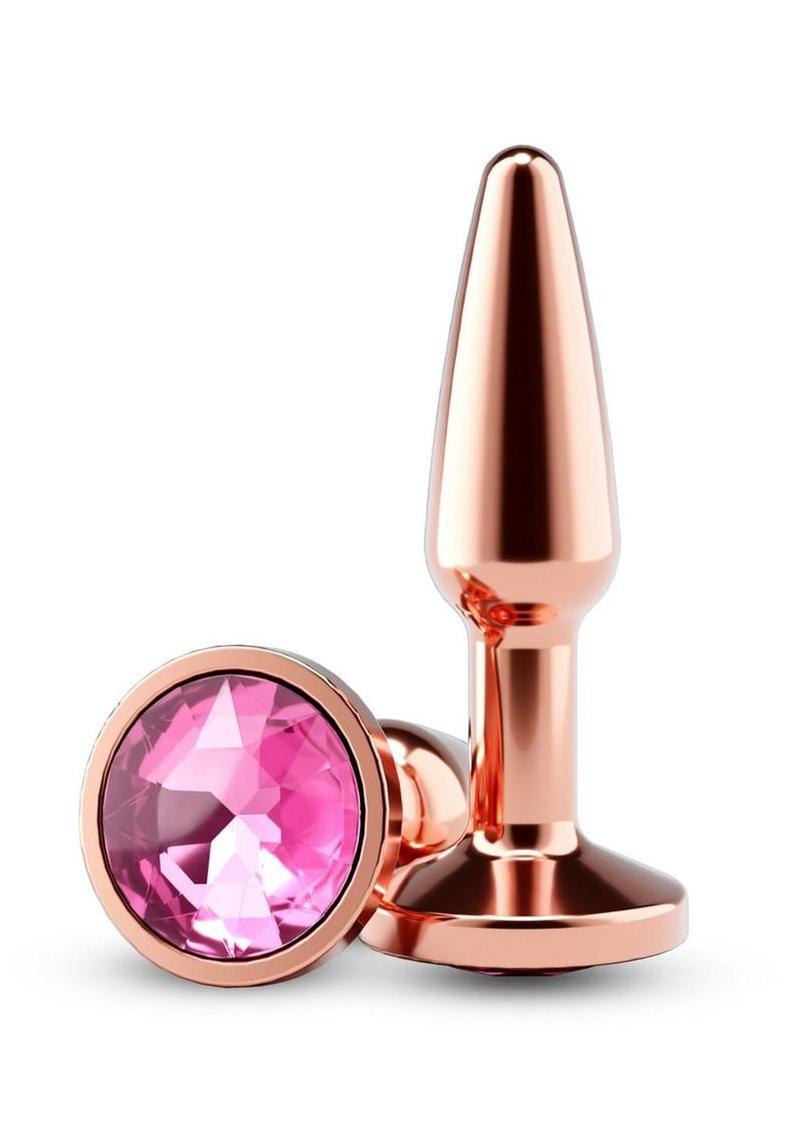 Rear Assets Chrome Tapered Anal Plug – Small – Rose Gold