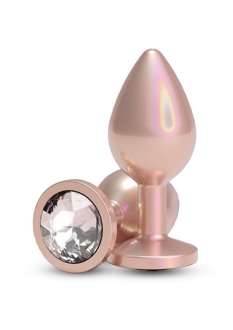 Rear Assets Chrome Anal Plug – Medium – Tan