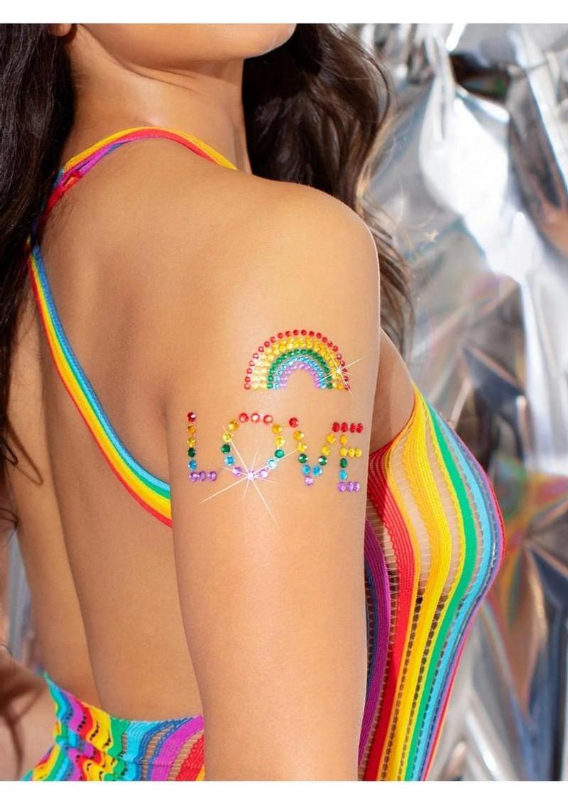 Leg Avenue Pride Body Jewels Sticker – Multicolor