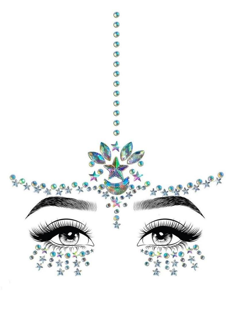 Leg Avenue Karma Face Jewels Sticker – Clear
