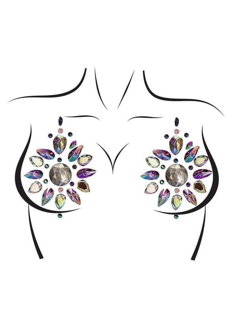 Leg Avenue Cressida Nipple Jewels Stickers (2 Packets) – Multicolor