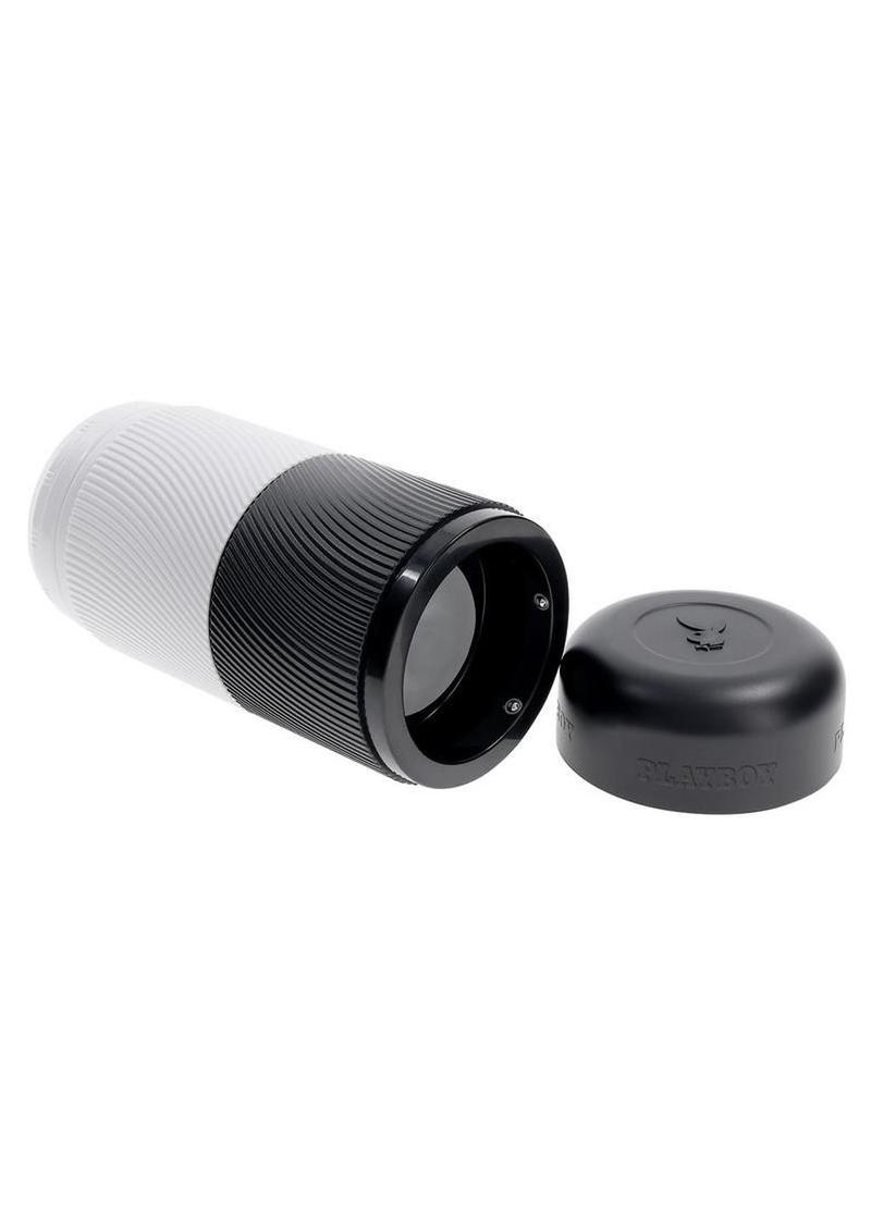 Playboy Twisted Double Side Stroker – Black/White