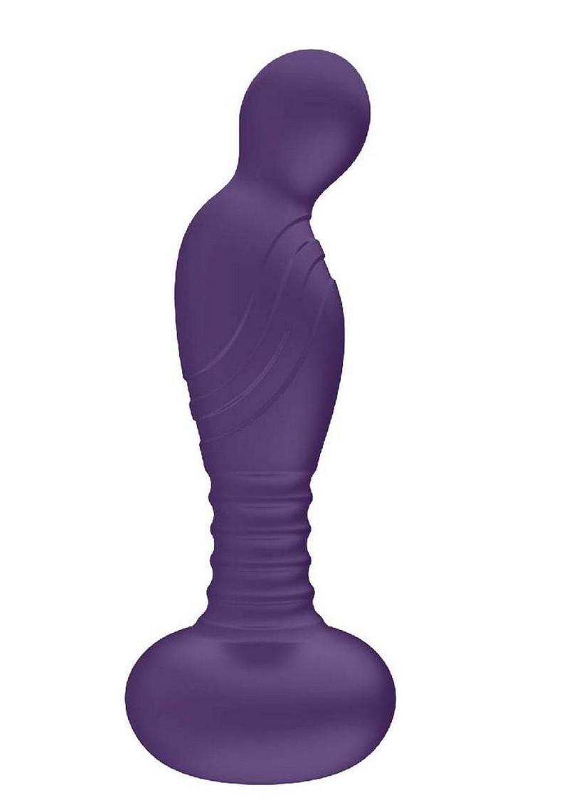 The Royal P-Spot Pleasure Rechargeable Silicone Prostate Stimulator – Purple