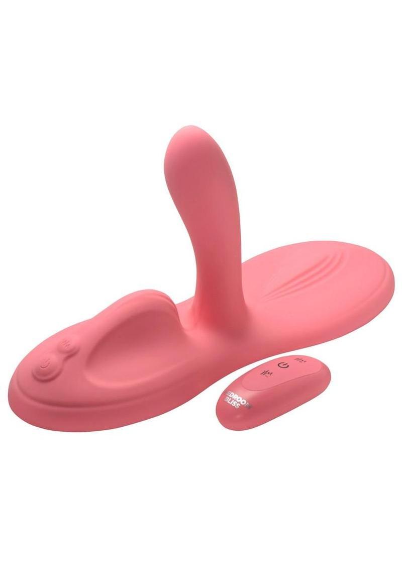 Bedroom Bliss Lover`s Grinder Rechargeable Silicone Grinder with Remote Control – Pink