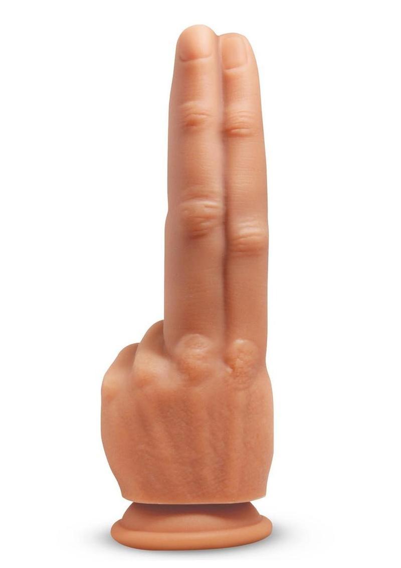 Master Series The Pleaser Double Finger Silicone Dildo – Vanilla