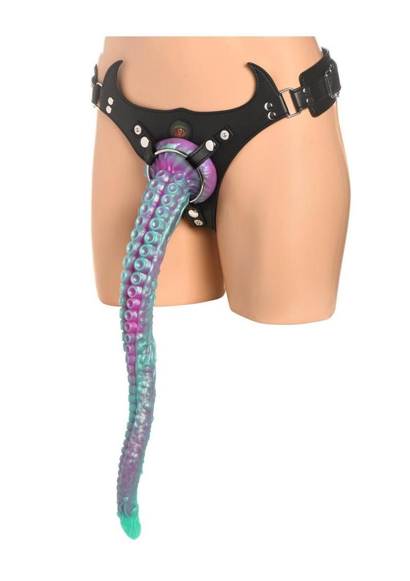Creature Cocks Tenta Harness with Silicone Dildo – Multicolor