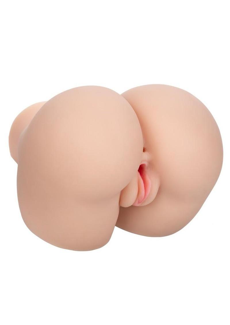 Stroke It Vibrating Twerking Rechargeable BBL Masturbator – Pussy and Ass – Vanilla