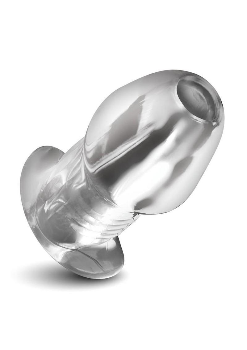 Master Series Dicked Hollow Anal Plug – XLarge – Clear