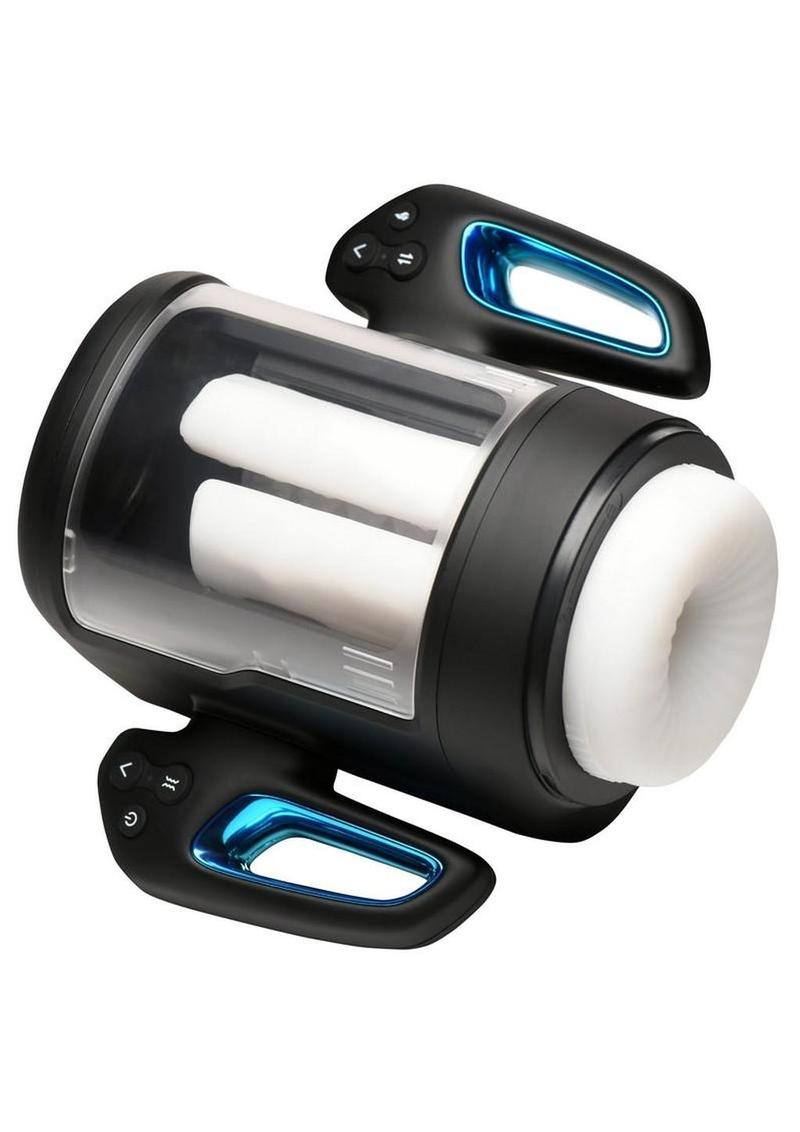 The Milker Cyber Milker Stroking and Vibrating Rechargeable Masturbator – Black