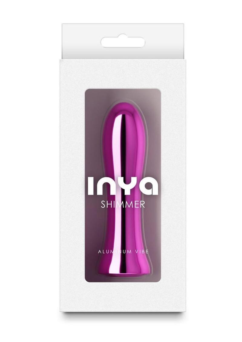 INYA Shimmer Rechargeable Steel Vibrator - Pink