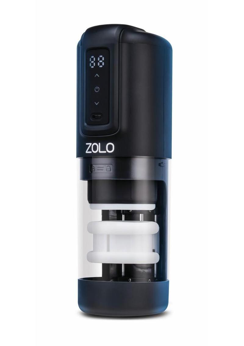 Zolo Hawk Tuah Ultimate BJ Thrusting Rechargeable Masturbator – Black/Clear