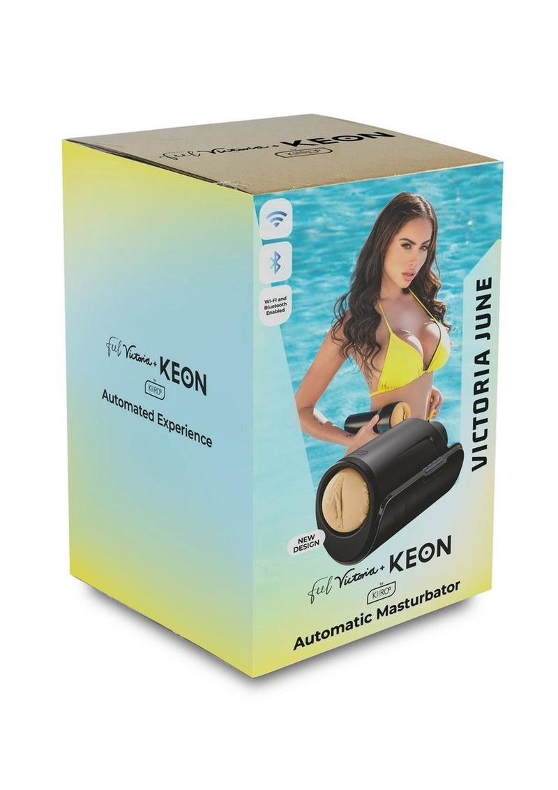 Kiiroo Keon Wifi and Feel Victoria Interactive Masturbator Combo Set - Pussy - Vanilla