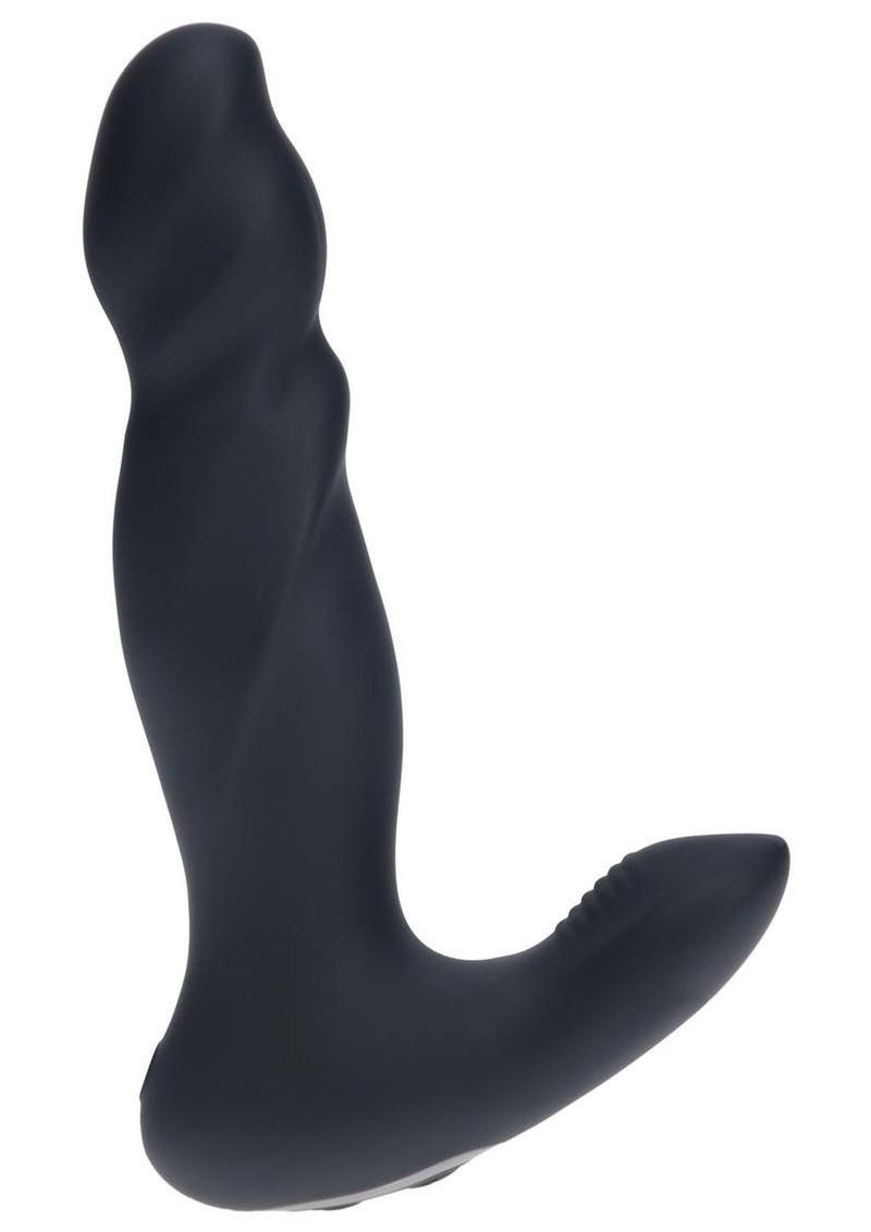 Levelz Vibrating and Thrusting Silicone Rechargeable Prostate Massager – Black