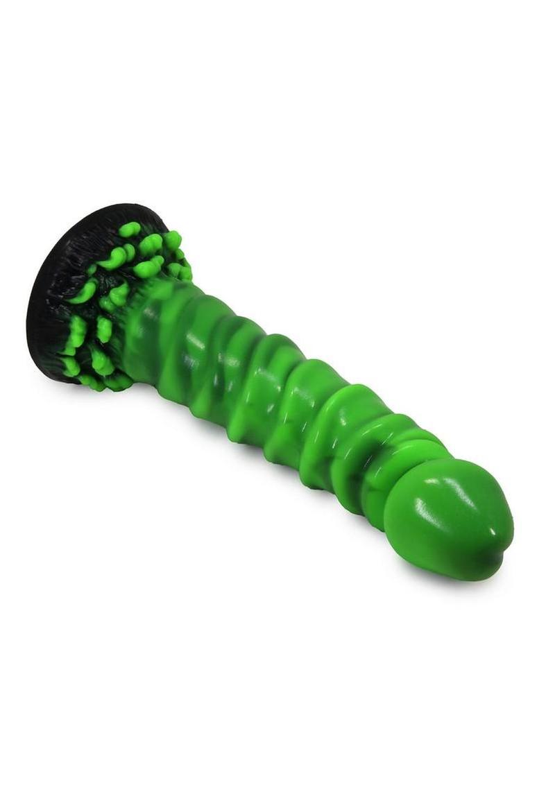 Kiotos Monstar Cox Junglerex Silicone Cock with Suction Cup – Green/Black