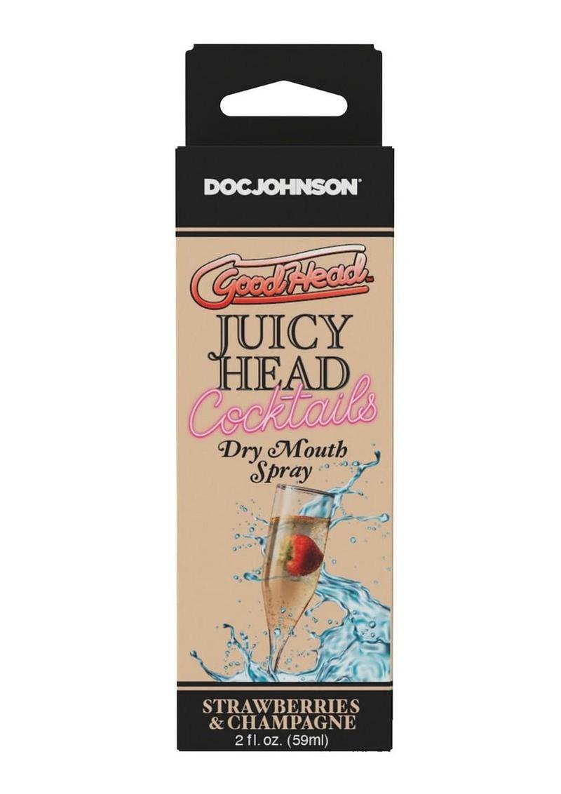 GoodHead Juicy Head Cocktails Dry Mouth Spray Boxed 2oz - Strawberries and Champagne
