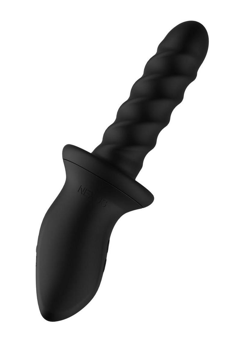 Nexus Ascend Rechargeable Silicone Thrusting Rotating Prostate Massager – Black