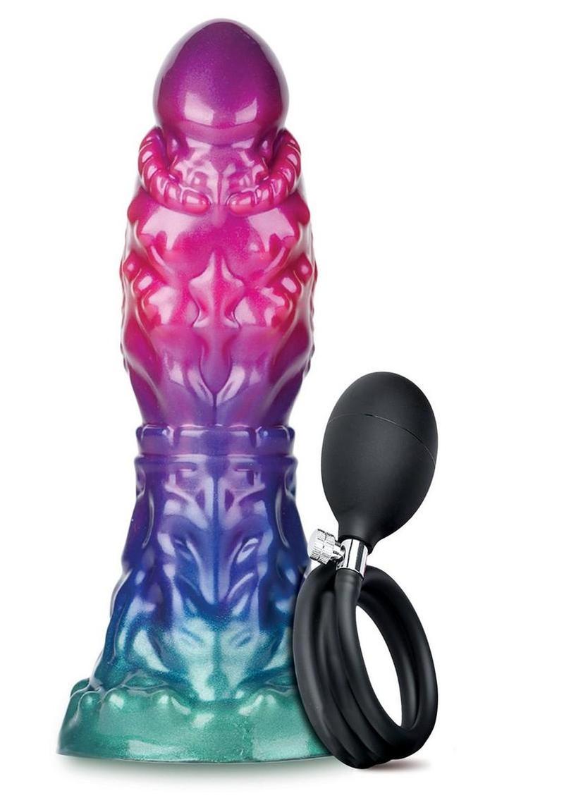 Alien Nation Expandor Silicone Dildo – Red/Purple