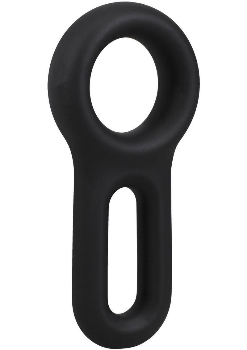 Rock Solid The Keyhole Silicone C-Ring – Black