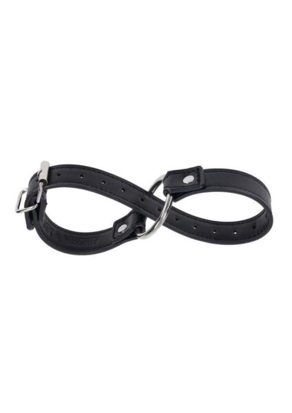 Sex and Mischief Shadow Convertible Cuffs - Black/Silver
