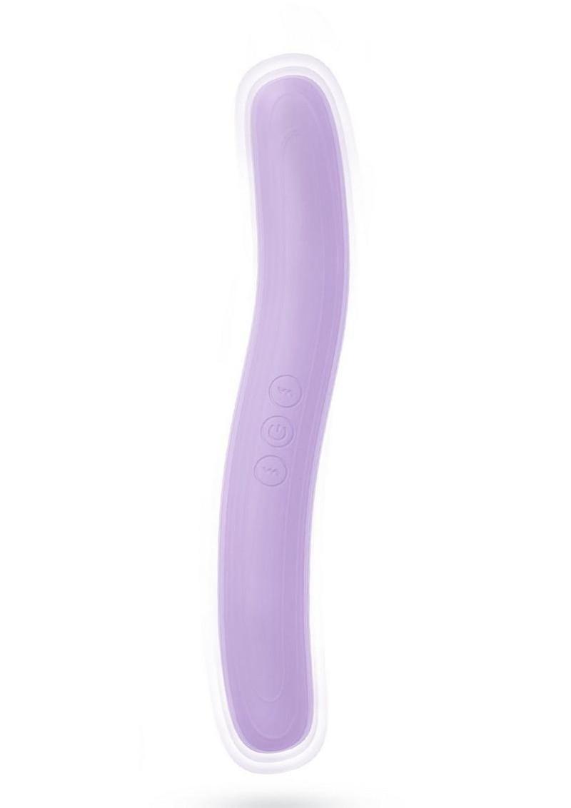 Play With Me Rechargeable Silicone Double Ended Vibrator – Purple
