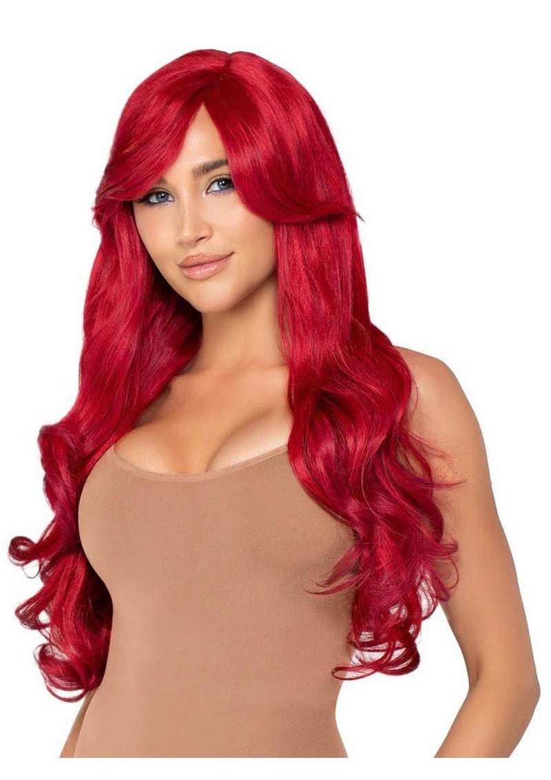 Leg Avenue Long Wavy Wig 27in - Red