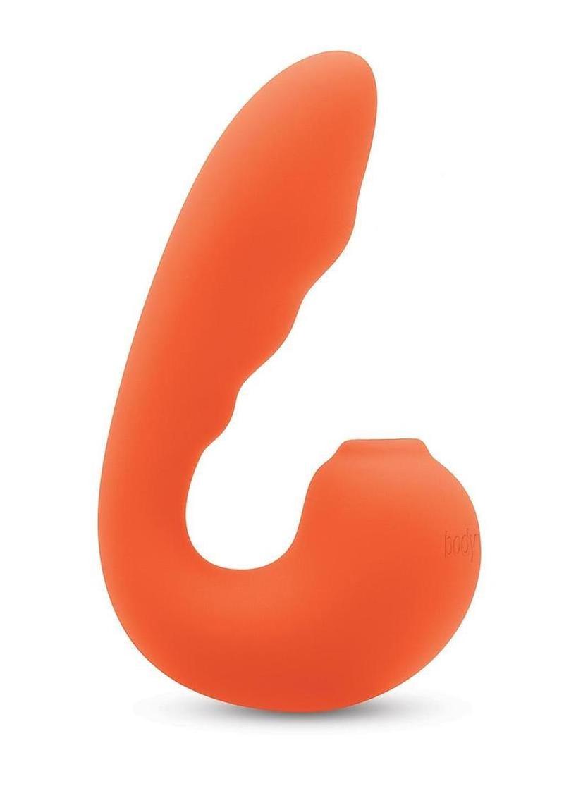 Bodywand 4Play Suck and Buzz Rechargeable Clitoral Stimulator – Orange