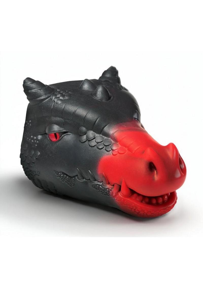 Creature Cocks Drago Silicone Masturbator – Black/Red