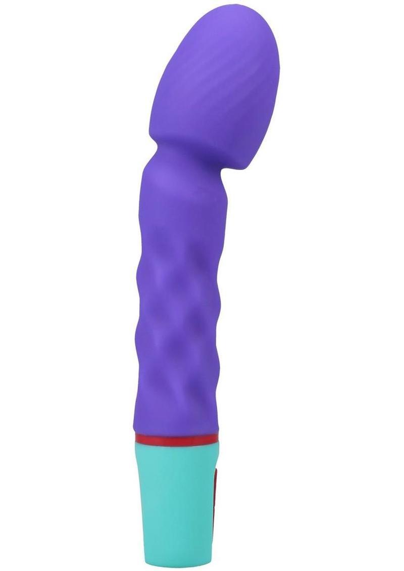 Mood Intense G Rechargeable Silicone G-Spot Wand – Purple/Teal
