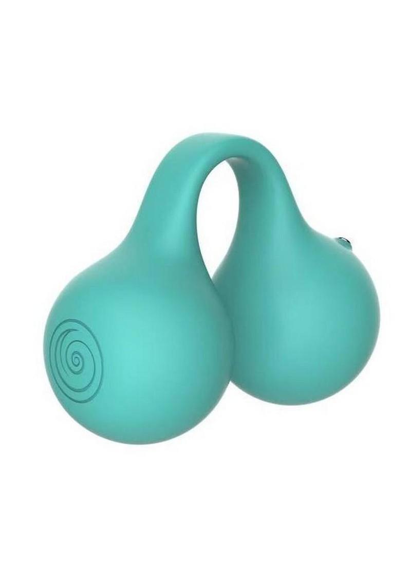 SVibe Snail TWINN Rechargeable Silicone Finger Vibrator with App – Teal