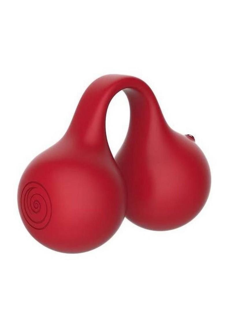 SVibe Snail TWINN Rechargeable Silicone Finger Vibrator – Cherry