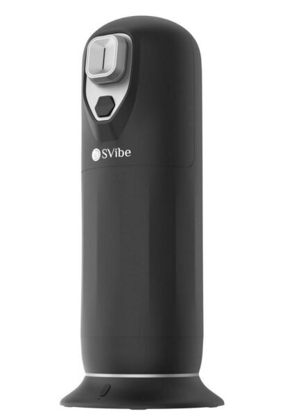 SVibe Ikon JET Rechargeable Thrusting Warming Masturbator - Black